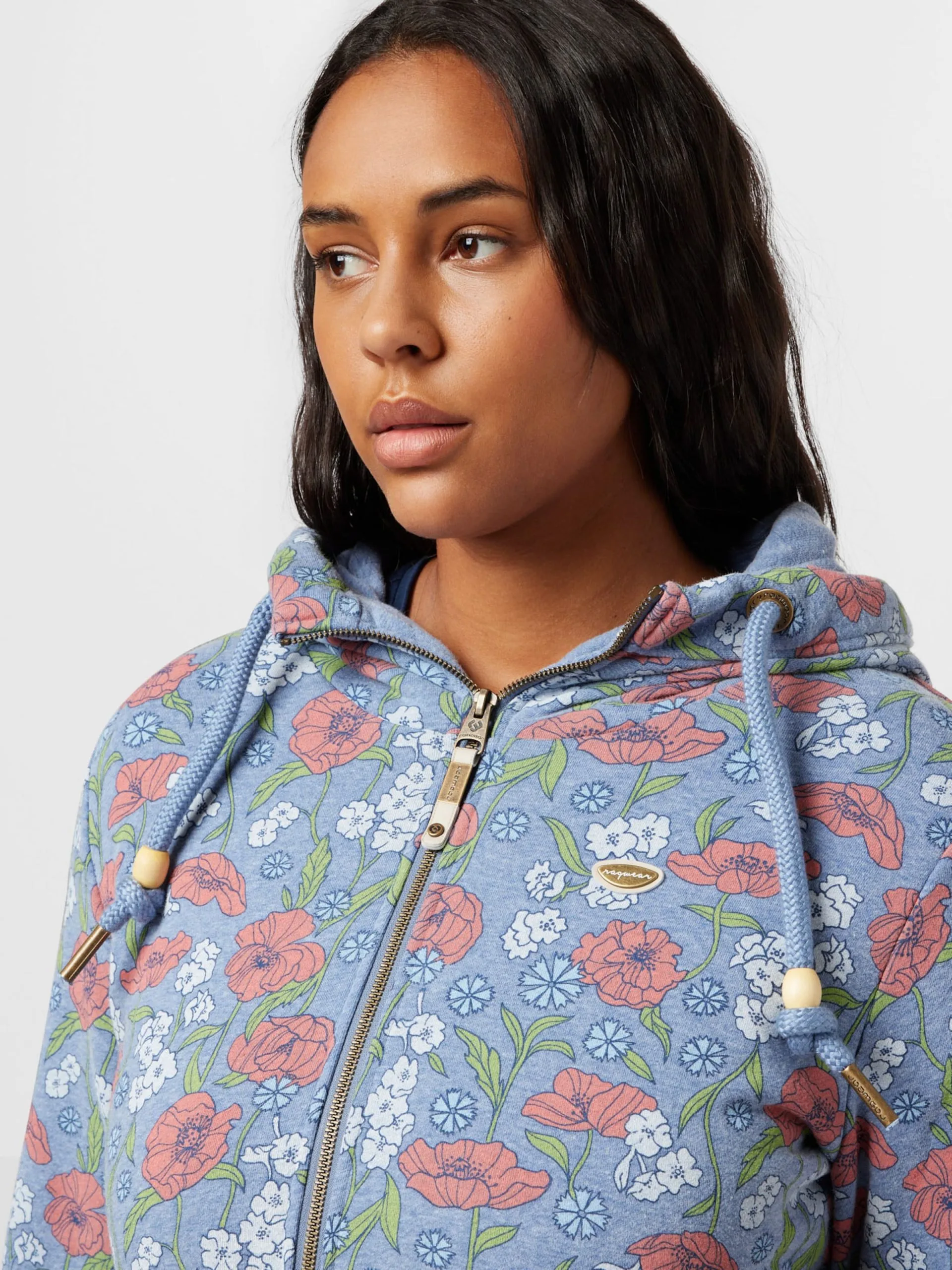 Sweatvesten Sweatvest Dames Blauw Gemêleerd 2 Sweatvesten Sweatvest Dames Blauw Gemêleerd - Afbeelding 2