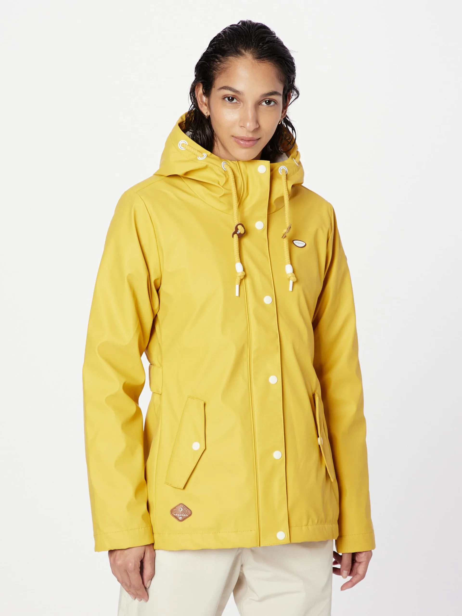 Ragwear Tussenjassen Tussenjas MARGGE Dames Geel 3 Ragwear Tussenjassen Tussenjas MARGGE Dames Geel - Afbeelding 3