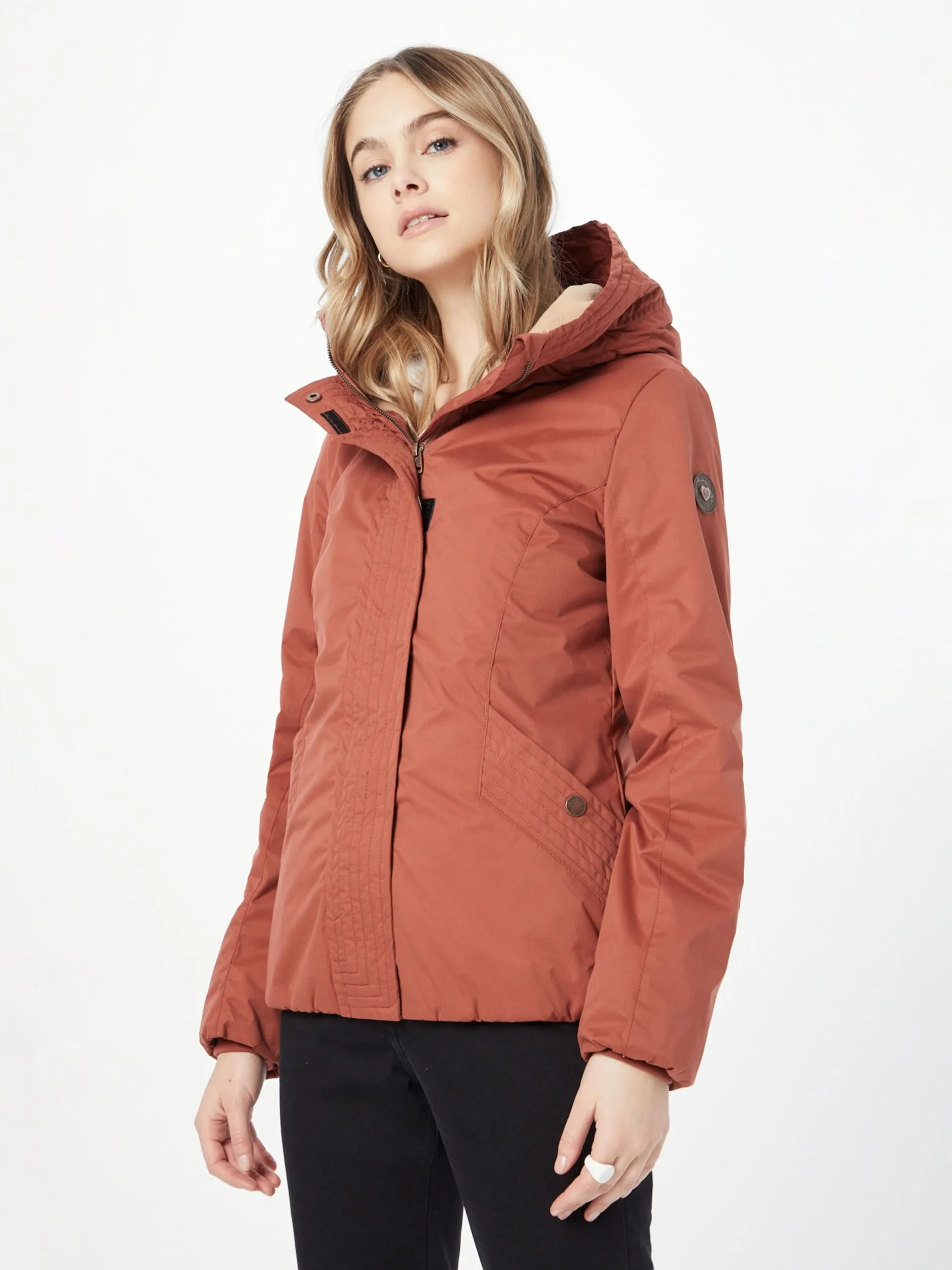 Ragwear Tussenjassen Tussenjas VANNESA Dames Roestbruin 3 Ragwear Tussenjassen Tussenjas VANNESA Dames Roestbruin - Afbeelding 3