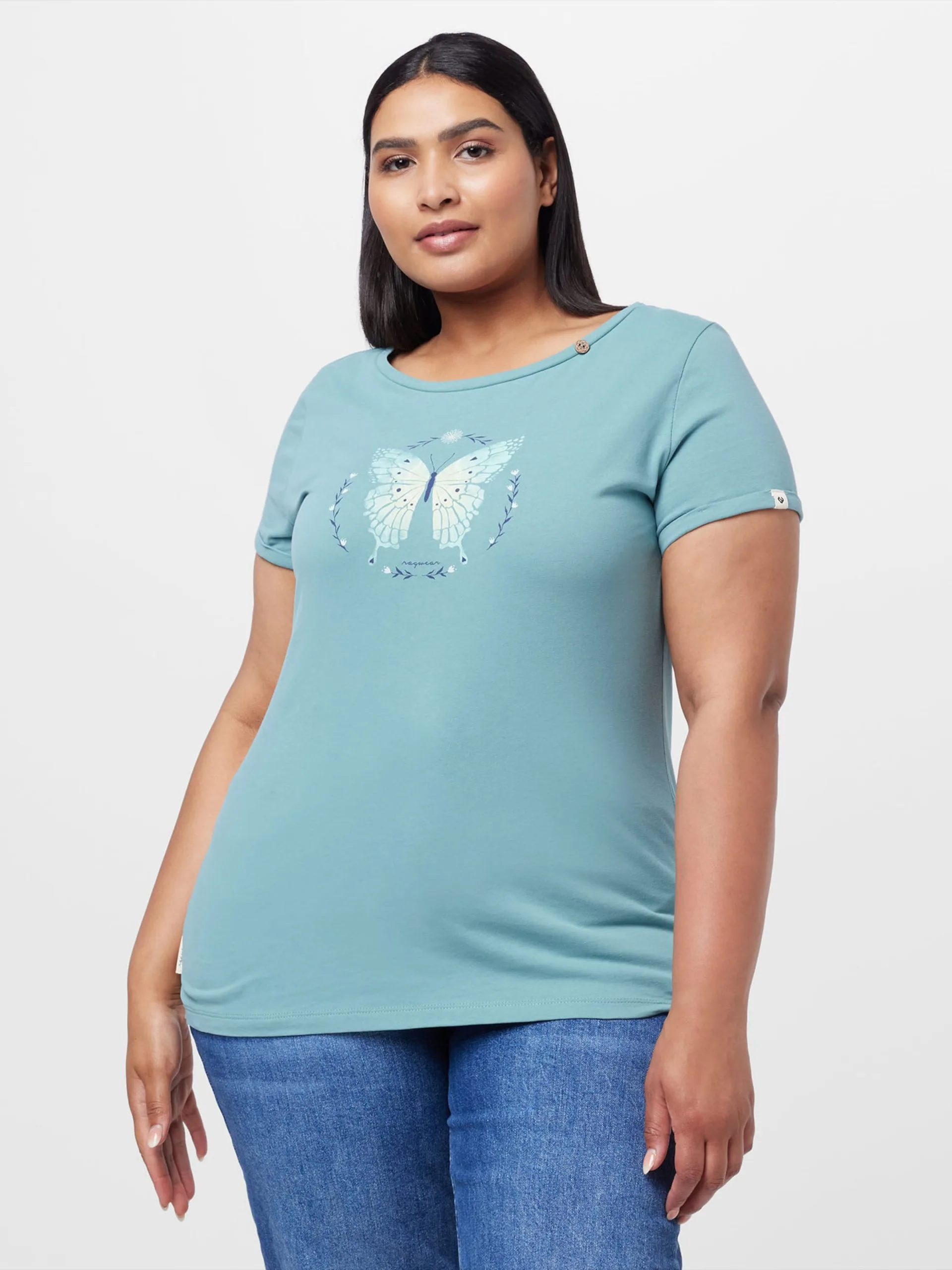 T-shirts Shirt FLORAH Dames Navy / Aqua 3 T-shirts Shirt FLORAH Dames Navy / Aqua - Afbeelding 3