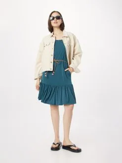 Ragwear Zomerjurken Zomerjurk THIME Dames Petrol -Ragwear Verkoopwinkel 7e04687a00688123b95d8d0e6ed88d92