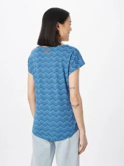 Ragwear T-shirts Shirt CHEDAR CHEVRON Dames Marine / Hemelsblauw / Lichtblauw -Ragwear Verkoopwinkel 7f86e1965dd509fb32214ac601172f5c