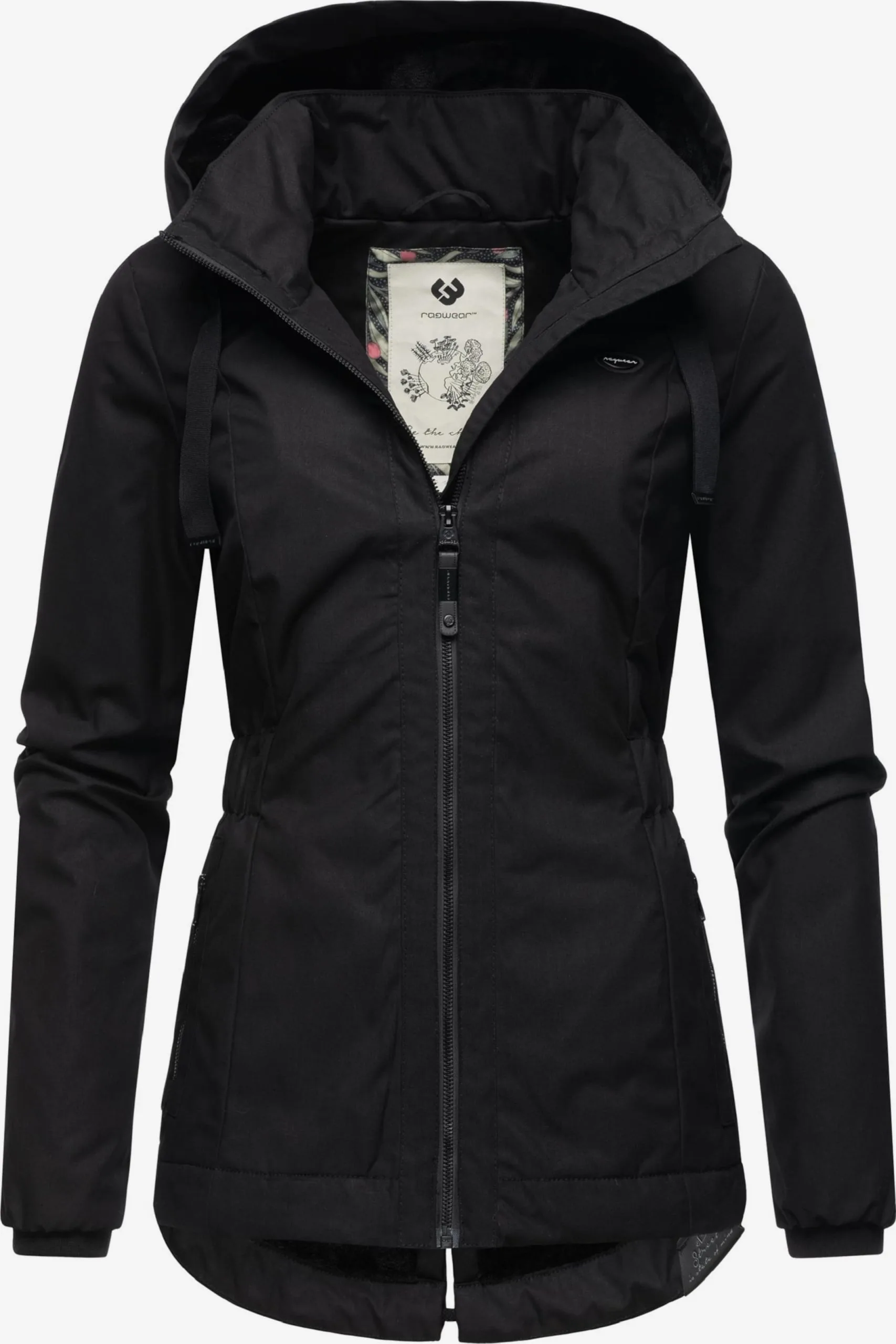 Ragwear Tussenjassen Tussenjas Varvarra Dames Zwart 2 Ragwear Tussenjassen Tussenjas Varvarra Dames Zwart - Afbeelding 2