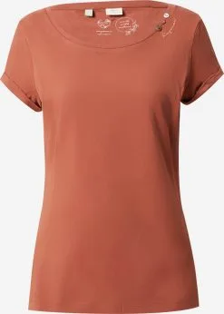 Ragwear T-shirts Shirt FLORAH Dames Roestbruin