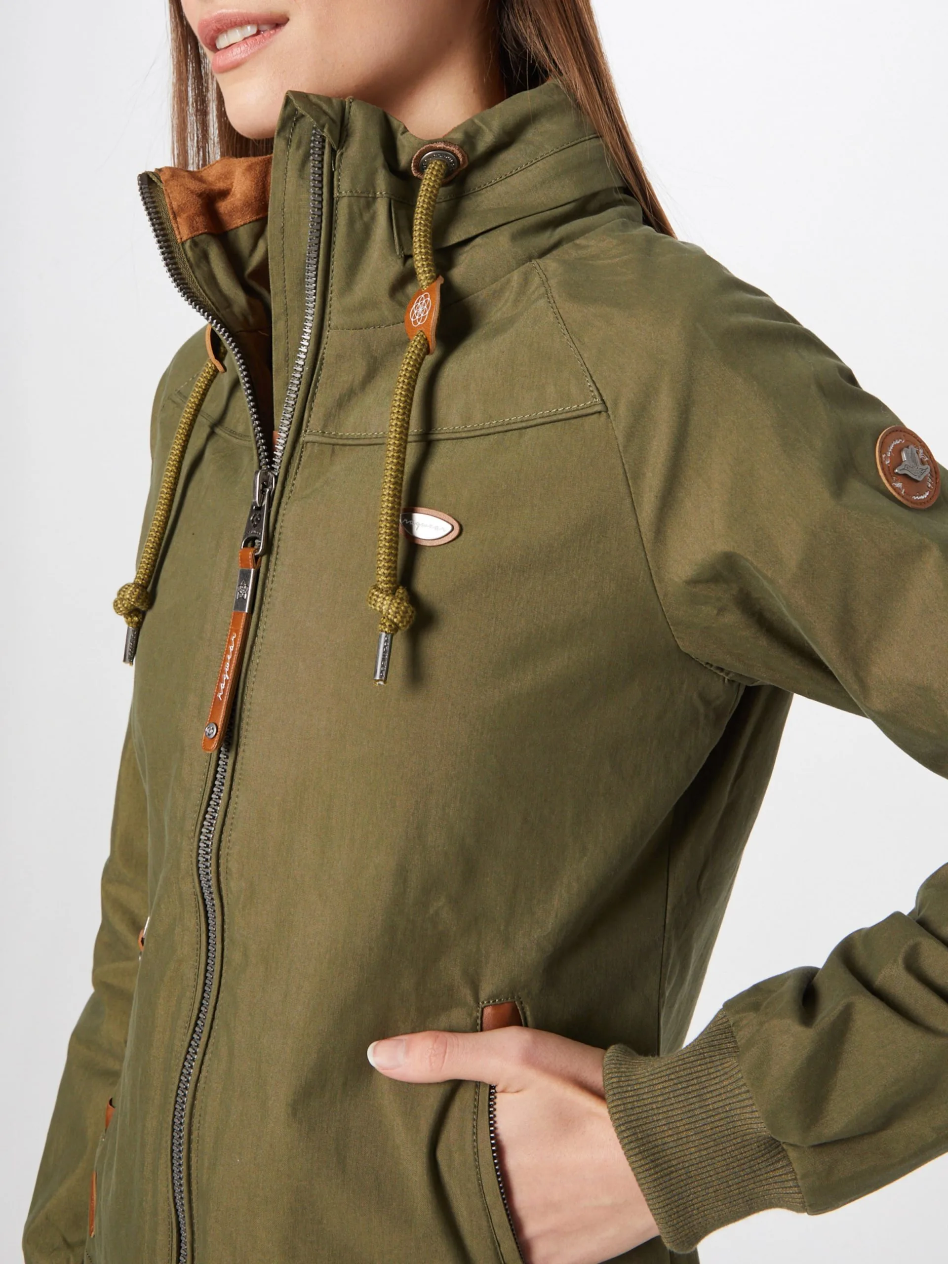 Ragwear Tussenjassen Tussenjas APOLI Dames Olijfgroen 2 Ragwear Tussenjassen Tussenjas APOLI Dames Olijfgroen - Afbeelding 2