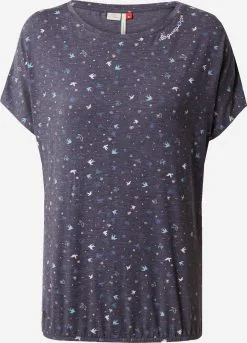 Ragwear T-shirts Shirt Dames Navy / Lichtblauw