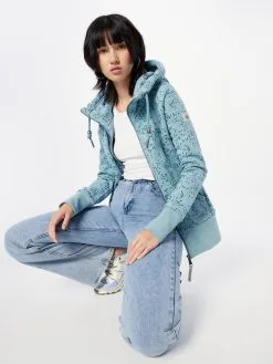 Ragwear Sweatvesten Sweatvest NESKA Dames Blauw -Ragwear Verkoopwinkel 8b606596fd3669d1749721ef273426a5