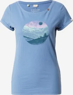 Ragwear T-shirts Shirt FLORAH Dames Blauw