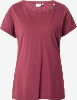 Ragwear T-shirts Shirt Dames Robijnrood