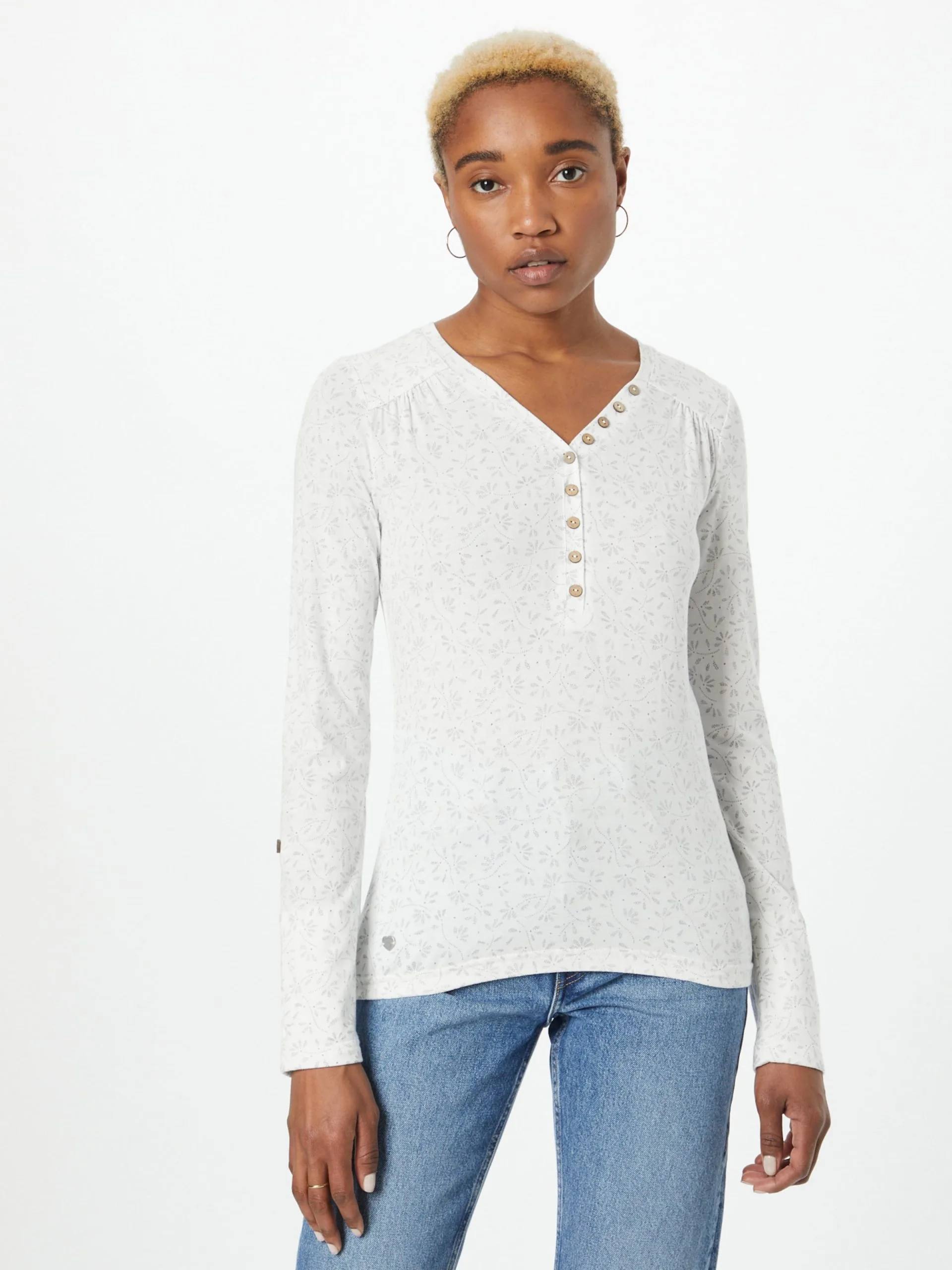 Ragwear Longsleeves Shirt Dames Wit 2 Ragwear Longsleeves Shirt Dames Wit - Afbeelding 2