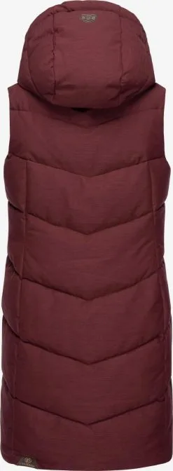 Ragwear Bodywarmers Bodywarmer Pavla Dames Wijnrood -Ragwear Verkoopwinkel 91bc71f0b744f7e7a05f3c9b5edb23eb