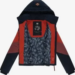 Ragwear Outdoor Jassen Functionele Jas Novva Dames Nachtblauw / Bourgogne / Lichtrood -Ragwear Verkoopwinkel 93396f174c85d394972dc57927eefb85