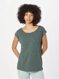 Ragwear T-shirts Shirt Soffia Dames Donkergroen -Ragwear Verkoopwinkel 9500d84944aa7151530c3977b4372eeb