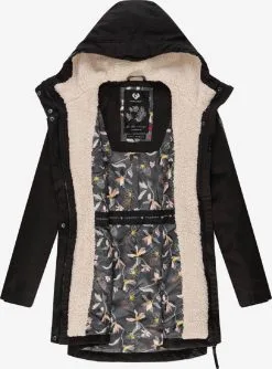 Ragwear Parkas Winterparka Elsie Dames Zwart -Ragwear Verkoopwinkel 97f615eced6a24d0f777c45fc1f46e23