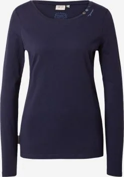 Ragwear Longsleeves Shirt Dames Nachtblauw / Lichtblauw