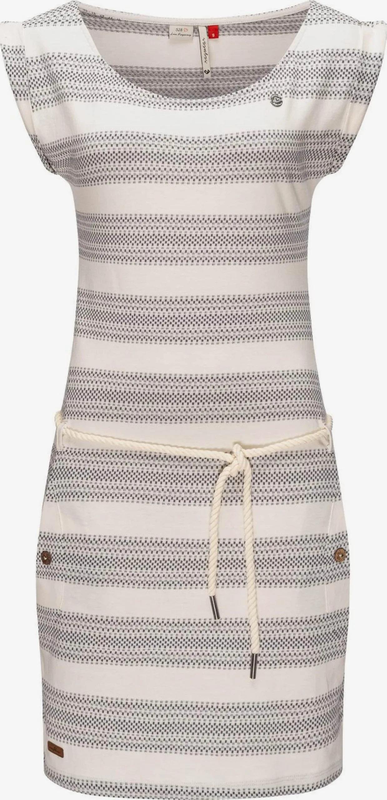 Ragwear Zomerjurken Zomerjurk Dames Grijs / Wit 1 Ragwear Zomerjurken Zomerjurk Dames Grijs / Wit