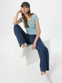 Ragwear T-shirts Shirt MINTT Dames Blauw -Ragwear Verkoopwinkel 9d3be159bc5b70bf8765e07a5b579384