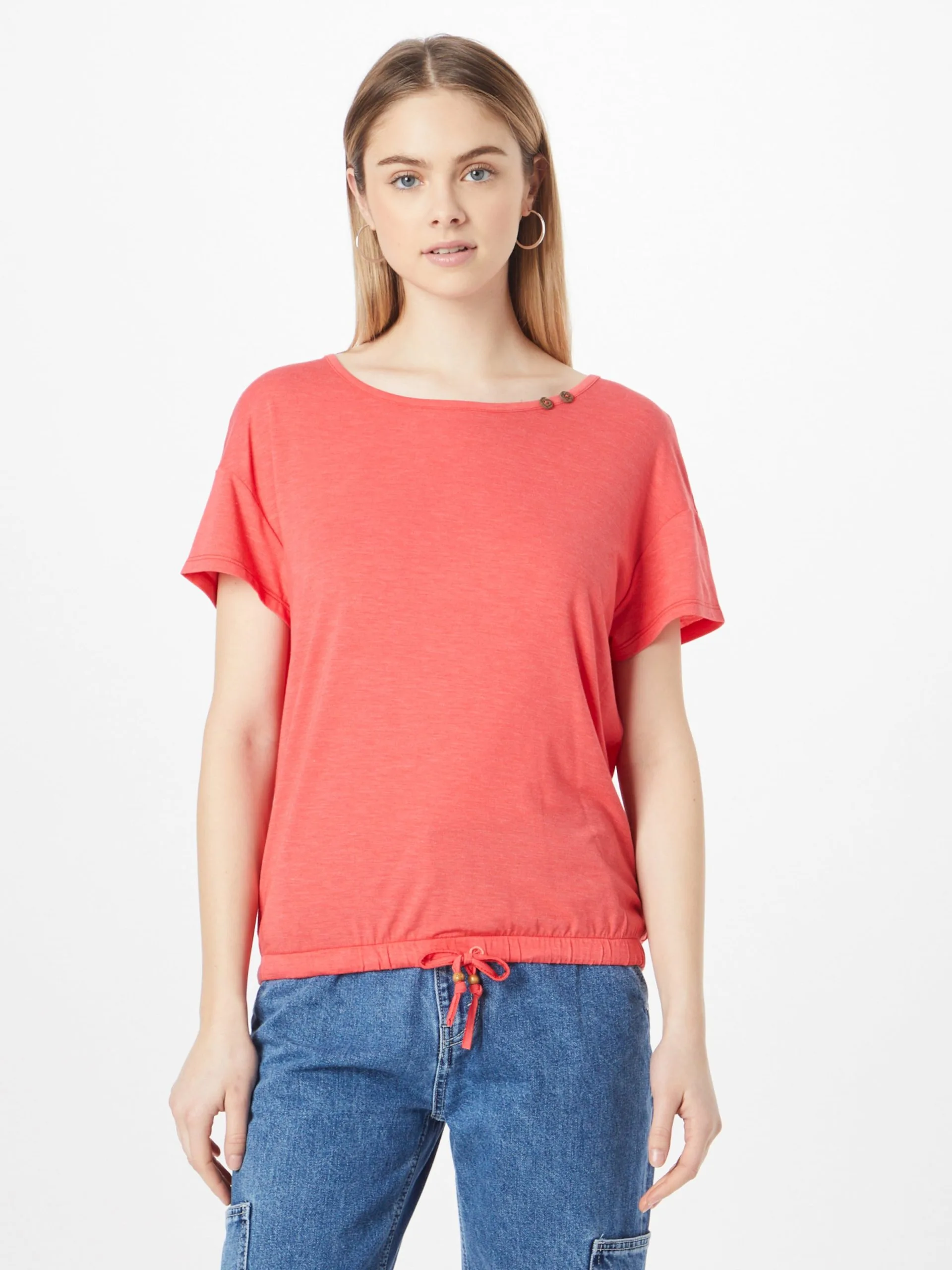 Ragwear T-shirts Shirt NICKA Dames Watermeloen Rood 3 Ragwear T-shirts Shirt NICKA Dames Watermeloen Rood - Afbeelding 3