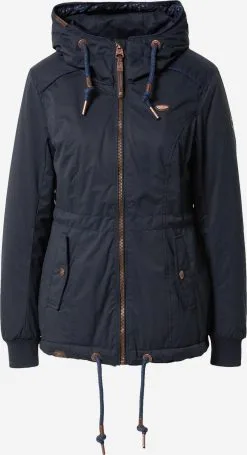 Ragwear Parkas Tussenparka DANKA Dames Navy / Donkerblauw