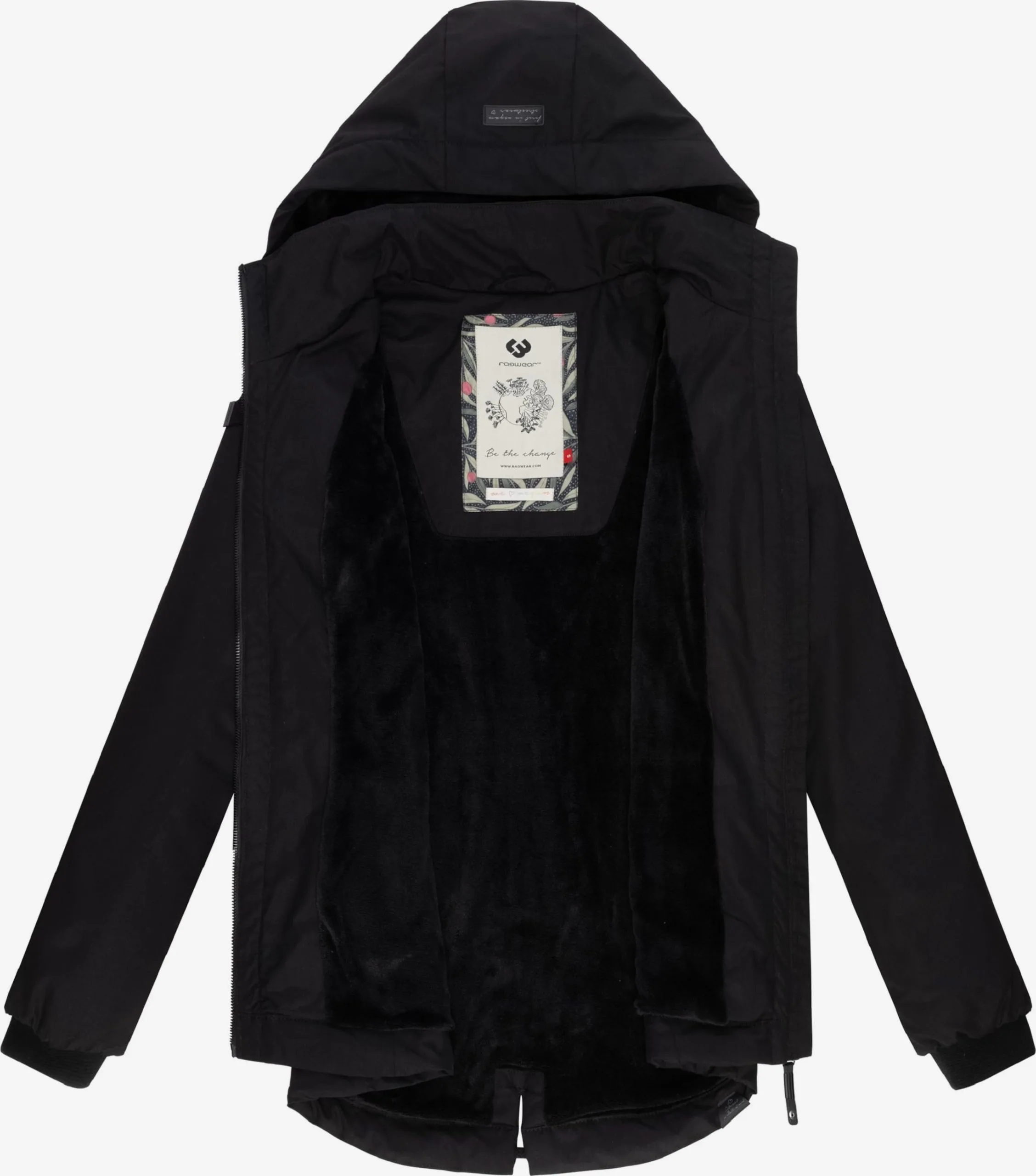 Ragwear Tussenjassen Tussenjas Varvarra Dames Zwart 5 Ragwear Tussenjassen Tussenjas Varvarra Dames Zwart - Afbeelding 5