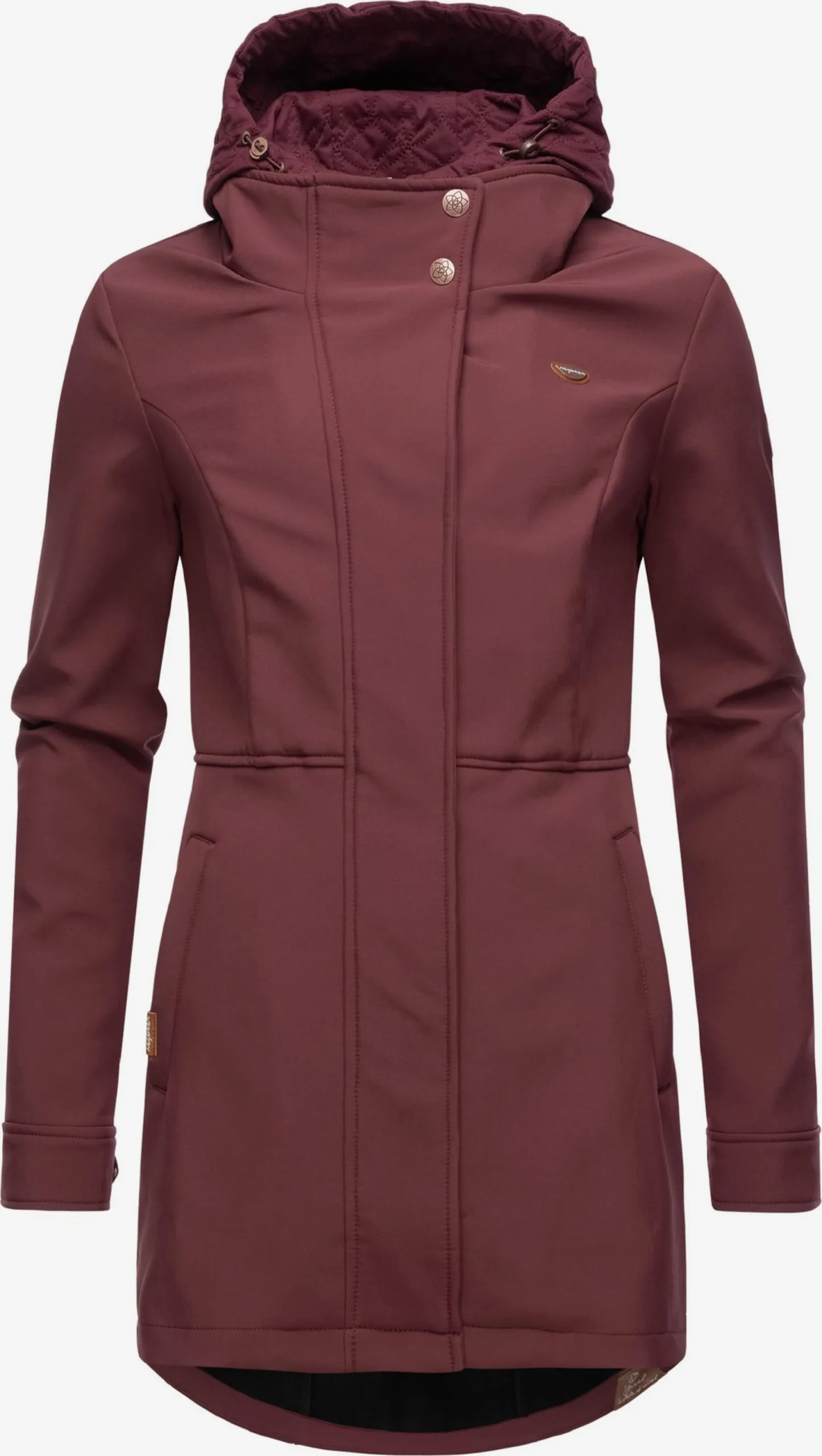 Ragwear Parkas Tussenparka Ybela Dames Wijnrood 4 Ragwear Parkas Tussenparka Ybela Dames Wijnrood - Afbeelding 4