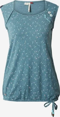 Ragwear Mouwloze Shirts Top MIKKE Dames Lichtgroen / Donkergroen