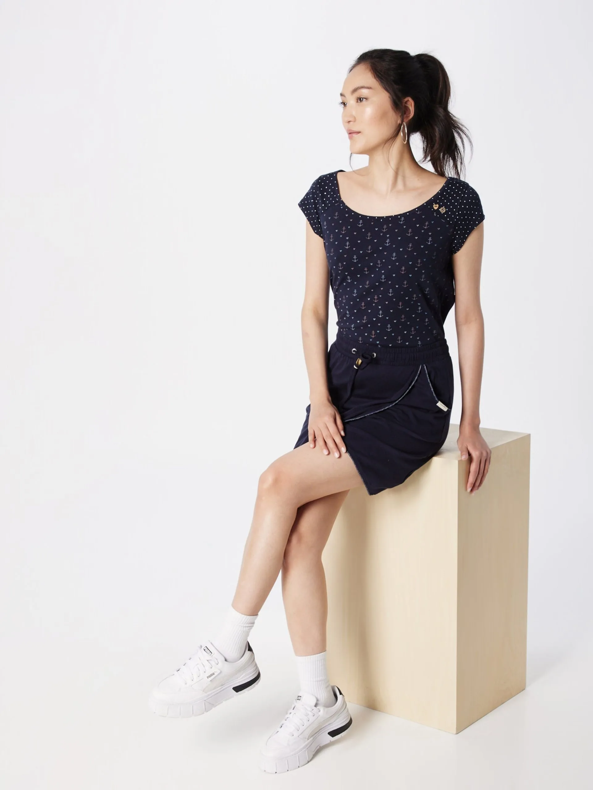 Ragwear T-shirts Shirt ROSANNE Dames Navy / Lichtblauw 5 Ragwear T-shirts Shirt ROSANNE Dames Navy / Lichtblauw - Afbeelding 5