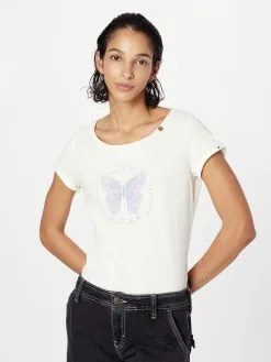 Ragwear T-shirts Shirt FLORAH Dames Offwhite -Ragwear Verkoopwinkel b094813000e0d9ffb992f42030b6f12e