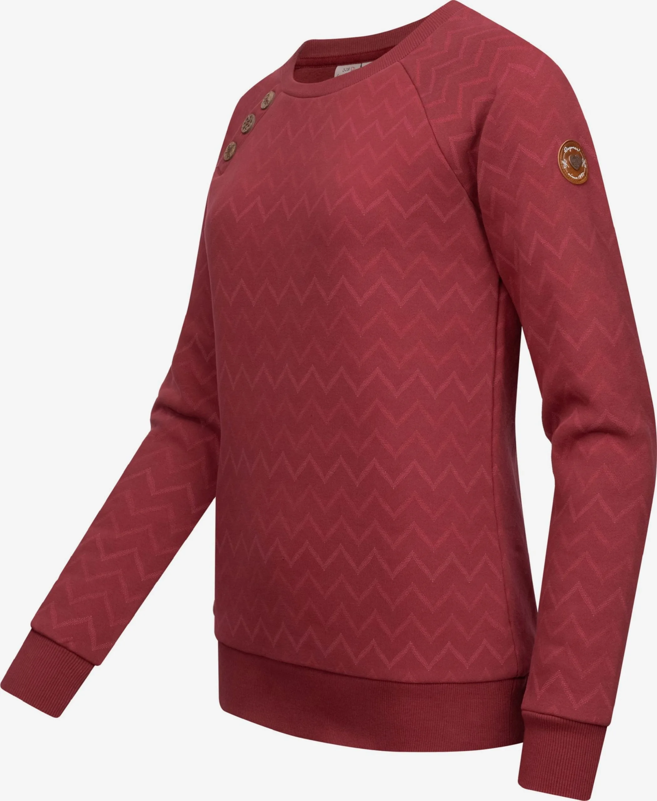 Ragwear Sweatshirts Sweatshirt Daria Dames Wijnrood 2 Ragwear Sweatshirts Sweatshirt Daria Dames Wijnrood - Afbeelding 2