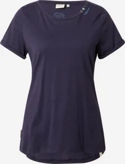 Ragwear T-shirts Shirt Dames Lichtblauw / Donkerblauw