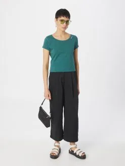 Ragwear T-shirts Shirt FLORAH Dames Donkergroen -Ragwear Verkoopwinkel c6eb5119af7f1e22233ee56f06f511b0