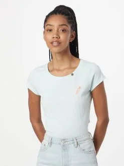 Ragwear T-shirts Shirt Dames Pastelblauw -Ragwear Verkoopwinkel c953959127bee0d3b31f42ffa816b9c1