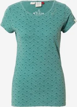 Ragwear T-shirts Shirt Dames Petrol / Jade Groen
