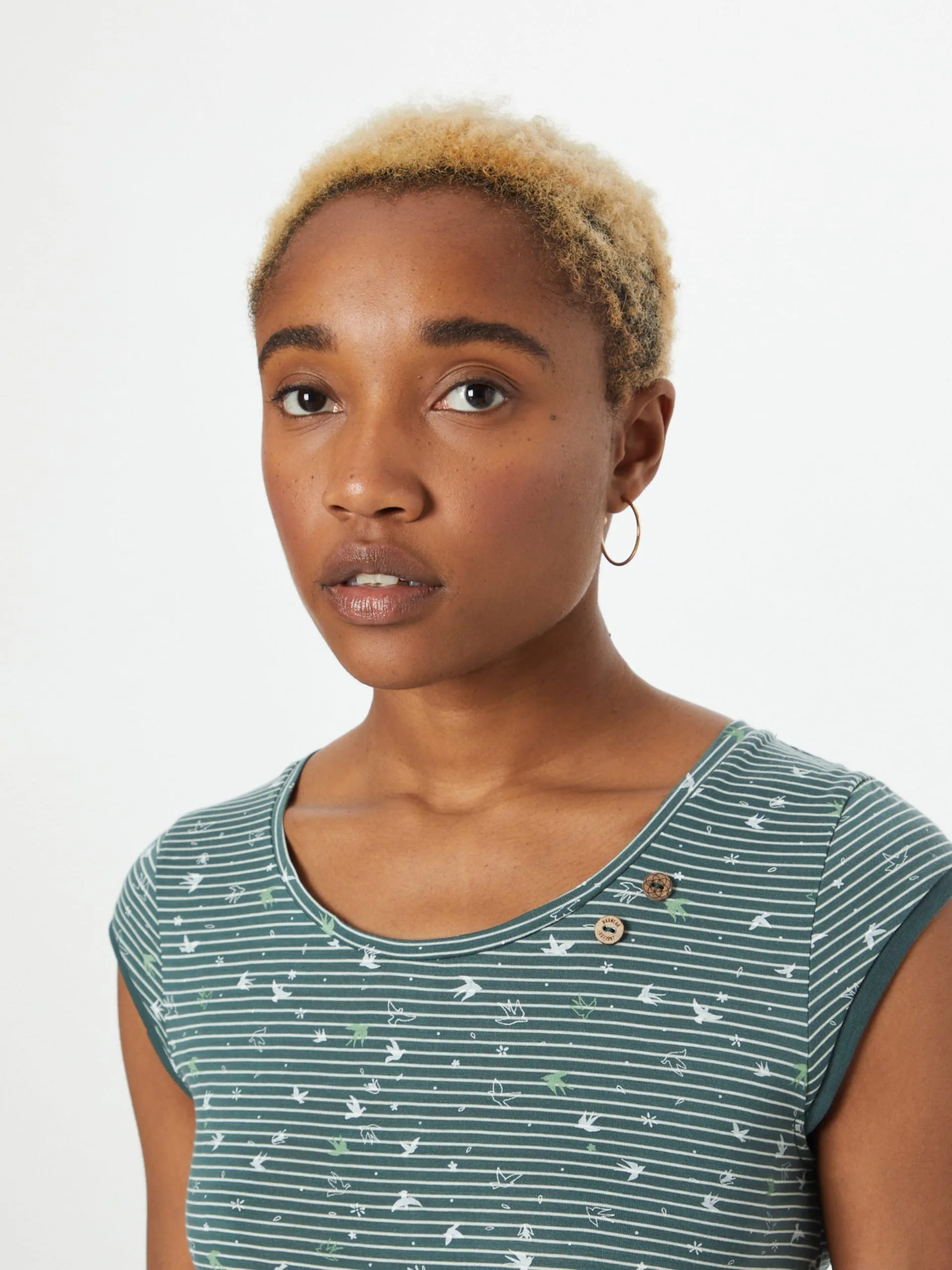 Ragwear T-shirts Shirt DOMINNICA Dames Smaragd / Pastelgroen 2 Ragwear T-shirts Shirt DOMINNICA Dames Smaragd / Pastelgroen - Afbeelding 2