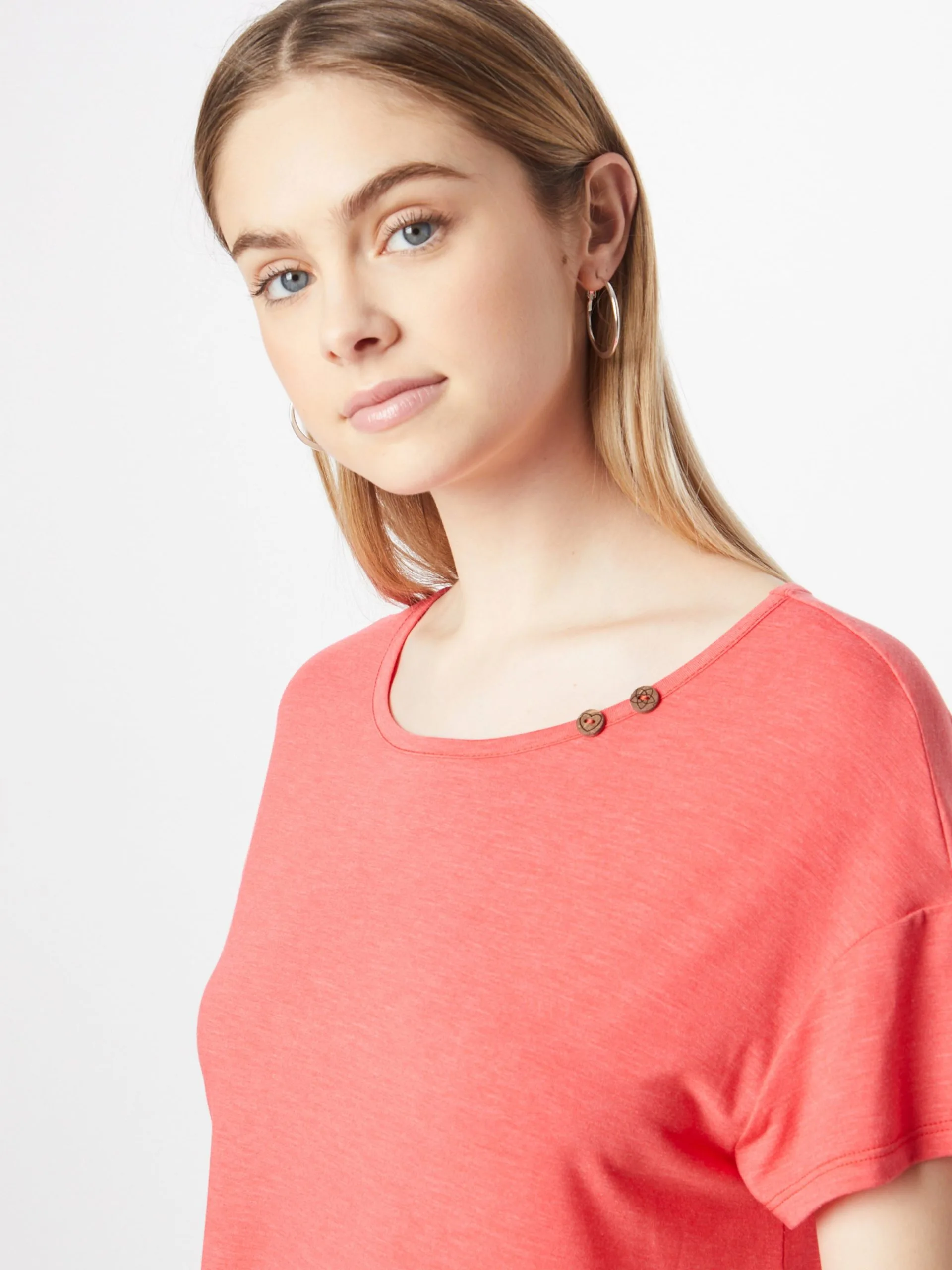 Ragwear T-shirts Shirt NICKA Dames Watermeloen Rood 2 Ragwear T-shirts Shirt NICKA Dames Watermeloen Rood - Afbeelding 2