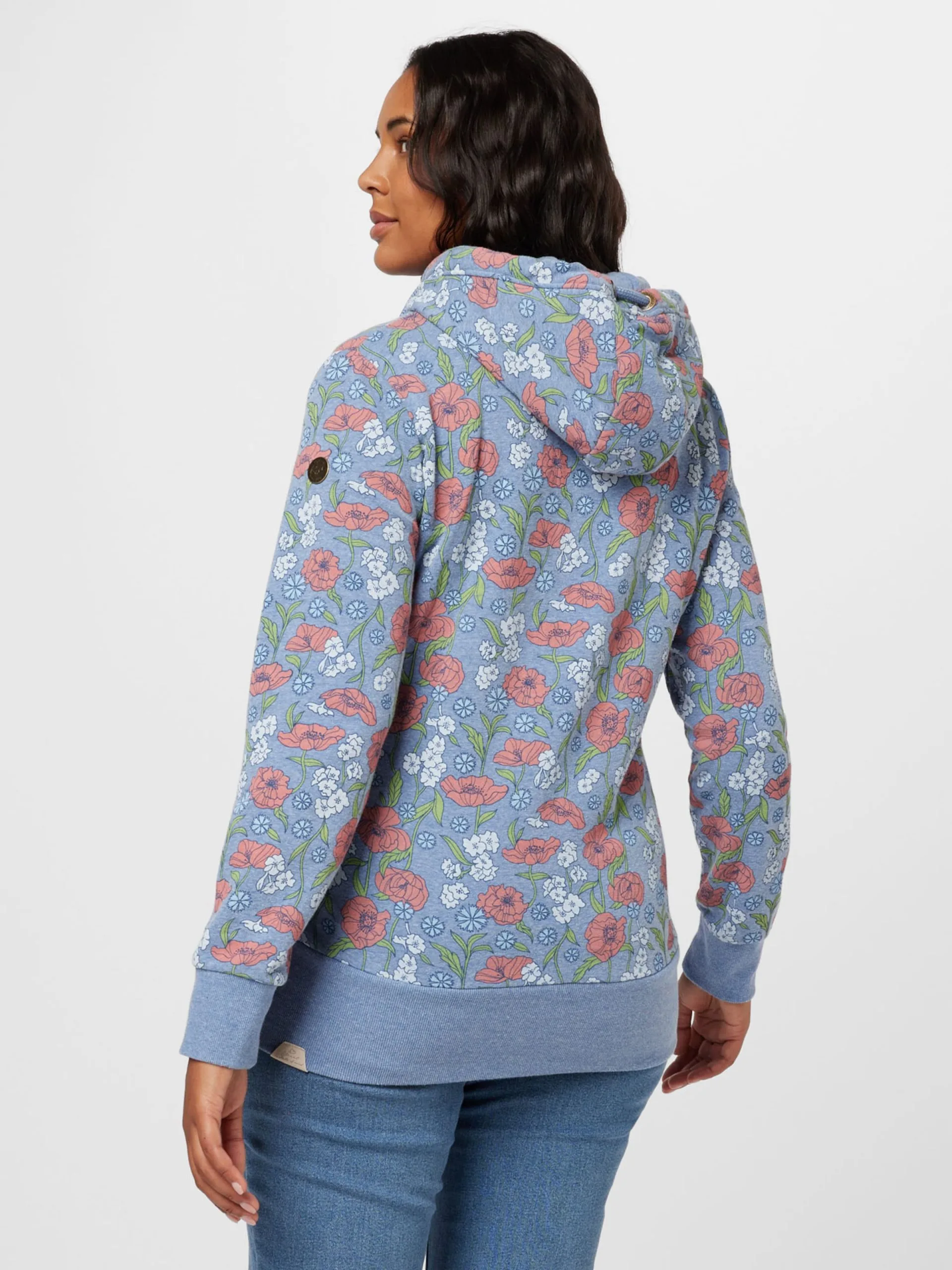 Sweatvesten Sweatvest Dames Blauw Gemêleerd 4 Sweatvesten Sweatvest Dames Blauw Gemêleerd - Afbeelding 4