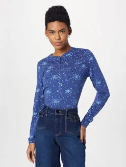 Ragwear Longsleeves Shirt CHAMBERY Dames Lichtblauw / Donkerblauw -Ragwear Verkoopwinkel dc88007bd718acf37d2232e235cca1f8