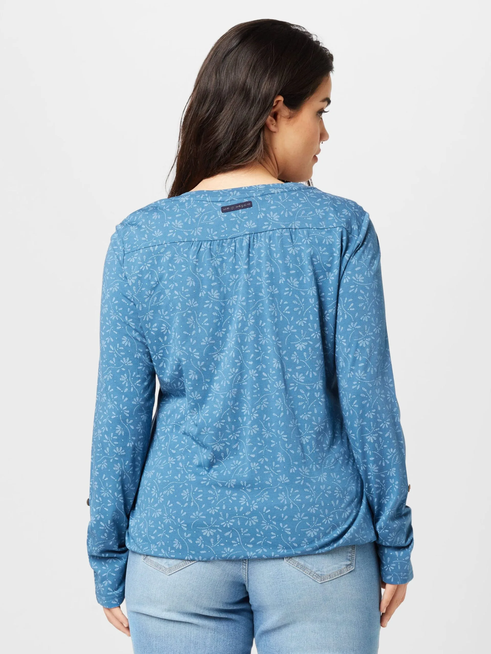 Longsleeves Shirt Dames Indigo / Lichtblauw 4 Longsleeves Shirt Dames Indigo / Lichtblauw - Afbeelding 4