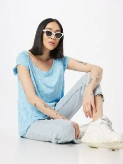 Ragwear T-shirts Shirt ZILDA Dames Lichtblauw -Ragwear Verkoopwinkel e779bbf05ab4722c02b0a397ff7eb073