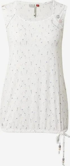 Ragwear Mouwloze Shirts Top MIKKE Dames Offwhite