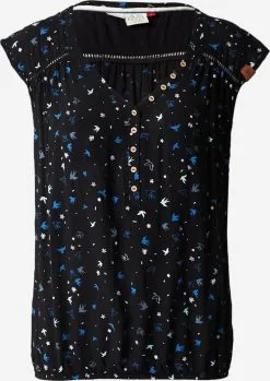 Ragwear Blouse Tops Blouse SALTTY Dames Zwart