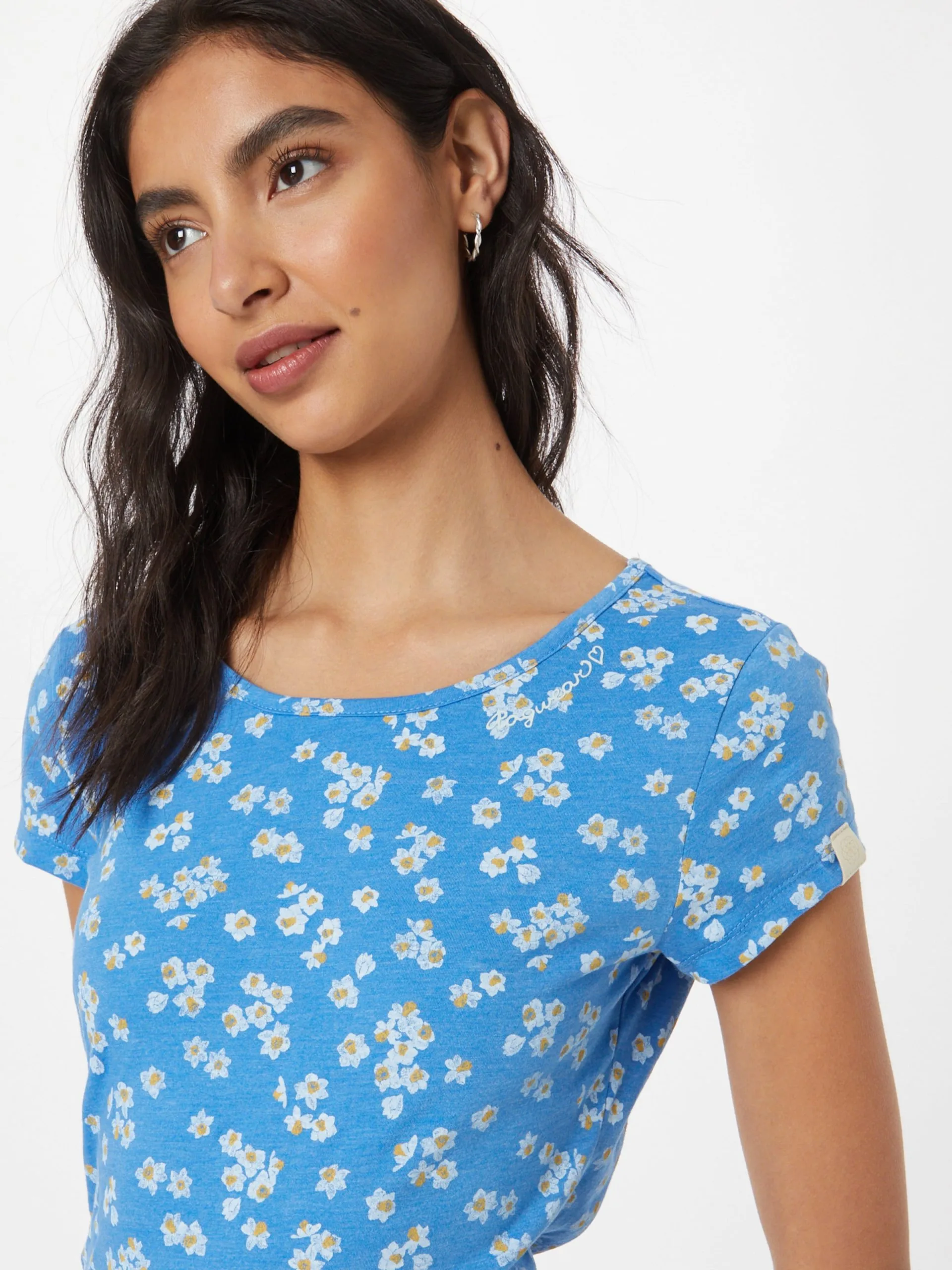 Ragwear T-shirts Shirt Dames Azuur / Hemelsblauw 2 Ragwear T-shirts Shirt Dames Azuur / Hemelsblauw - Afbeelding 2