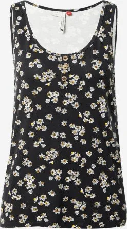 Ragwear Tanktops Top PINNA Dames Zwart
