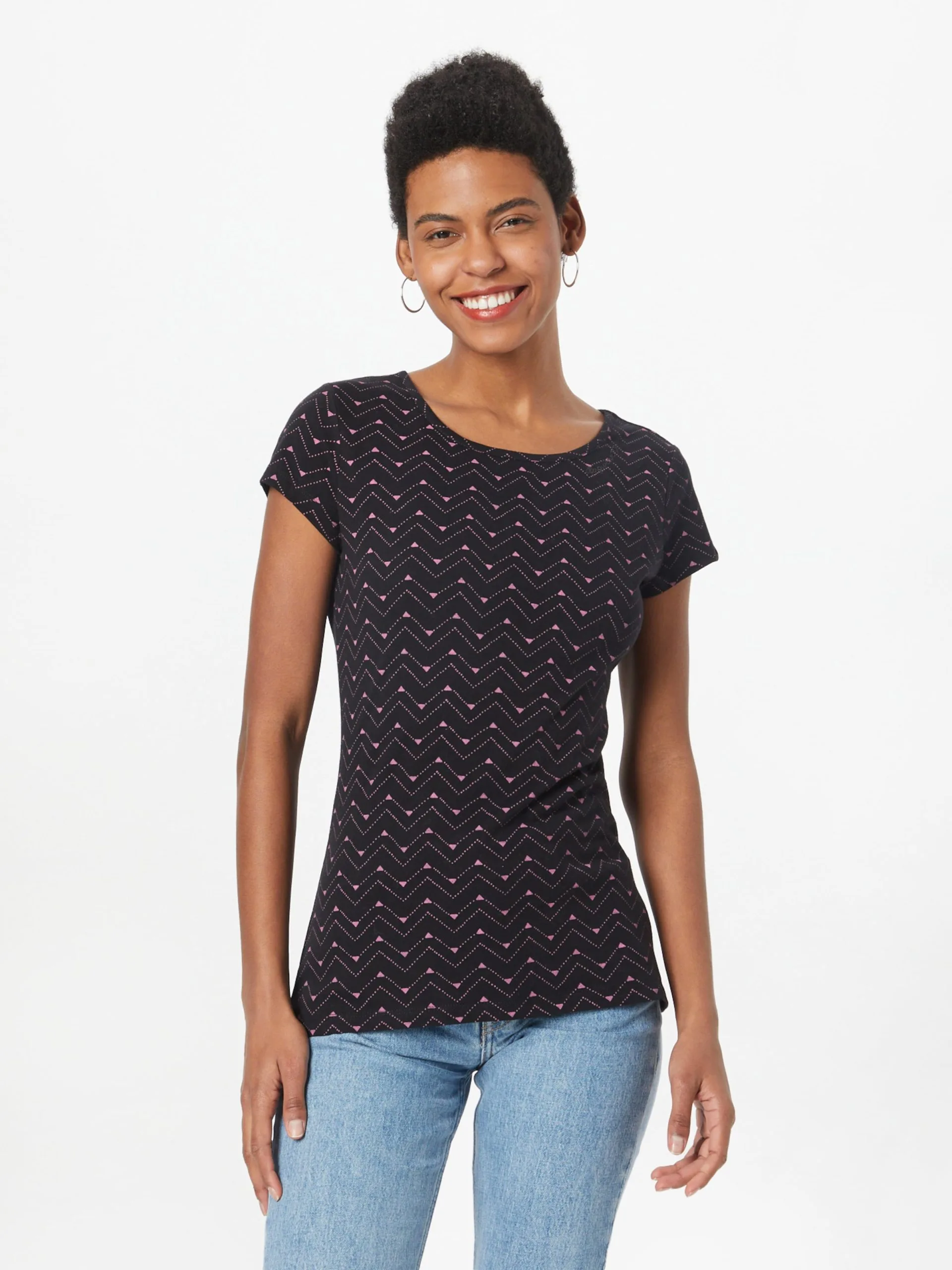 Ragwear T-shirts Shirt Dames Zwart 3 Ragwear T-shirts Shirt Dames Zwart - Afbeelding 3