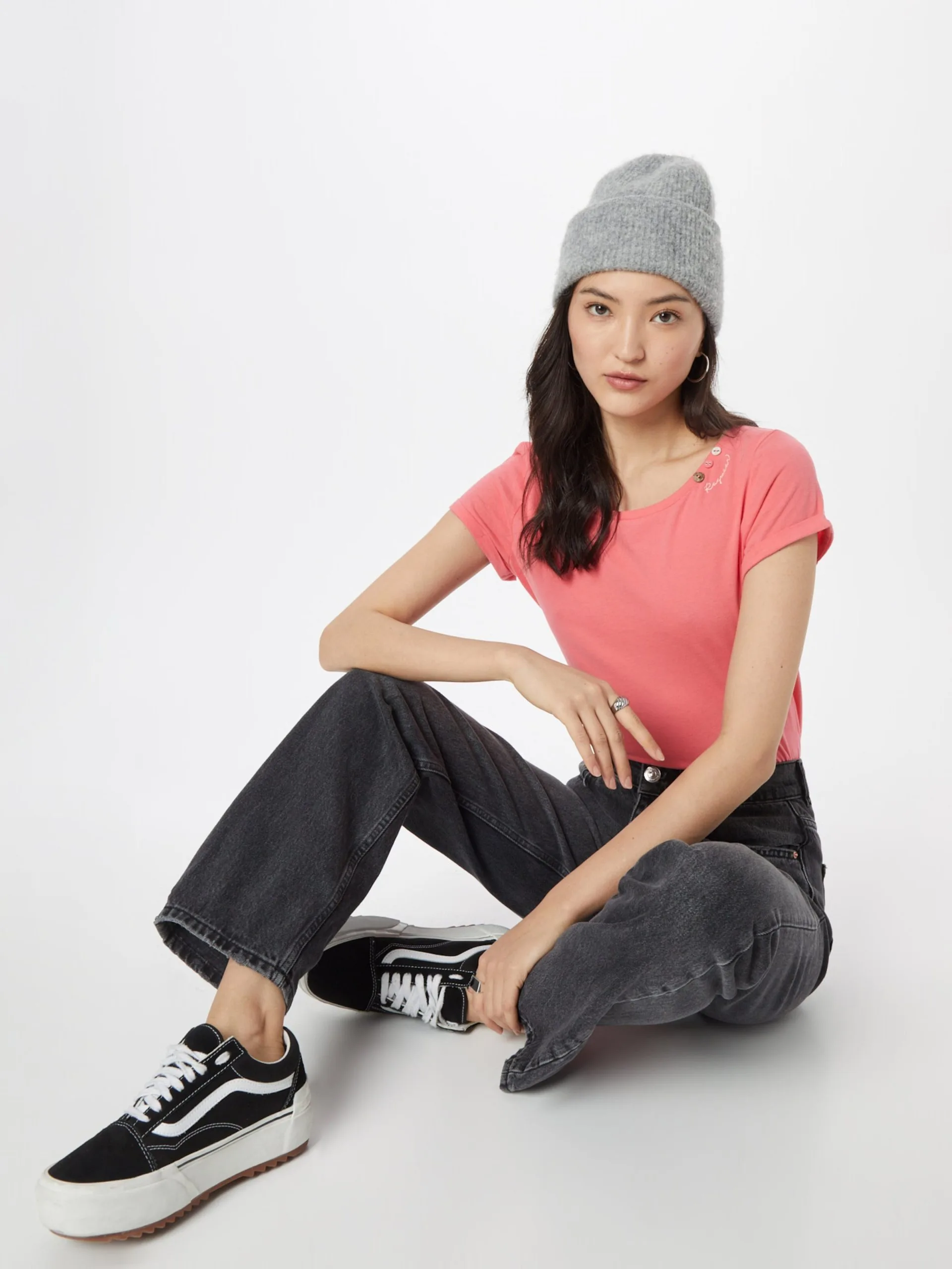 Ragwear T-shirts Shirt FLORAH Dames Zalm Roze 5 Ragwear T-shirts Shirt FLORAH Dames Zalm Roze - Afbeelding 5