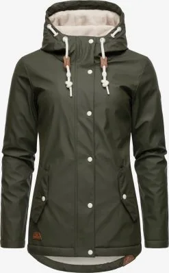 Ragwear Winterjassen Winterjas Marge Dames Olijfgroen